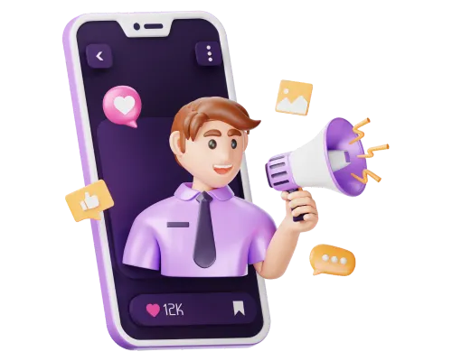 YouTube influencer reviewing a financial services platform on camera